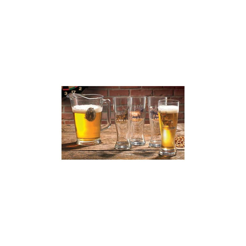 Big Game Pilsner Beer & Pitcher Set by Rosemary Millette