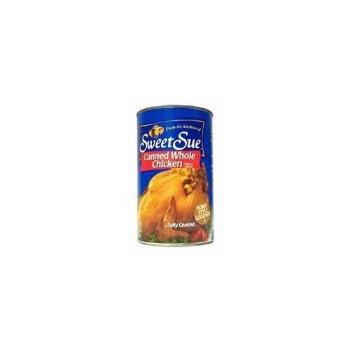 Sweet Sue Canned Whole Chicken without Giblets 50oz Can (Pack of 2)