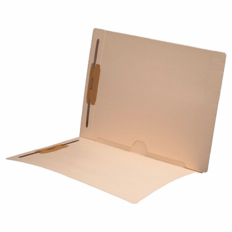 11 pt Manila Folders, Full Cut End Tab, Letter Size, Full Open Bottom Back Pocket, Fasteners Pos #1 & #3 (Box of 50)