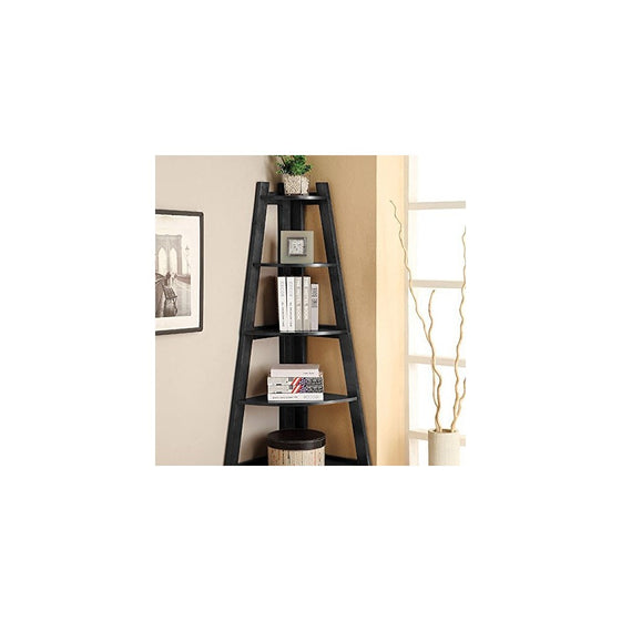 247SHOPATHOME IDF-AC6214BK Bookcases, Black