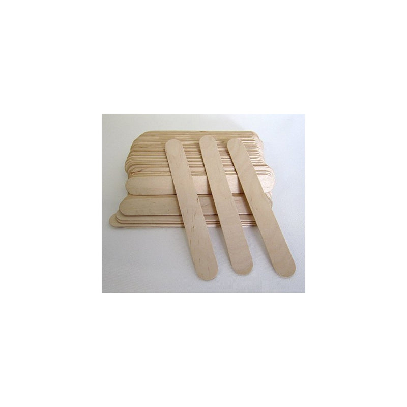 100 Salon Waxing Hair Removal Wooden Spatulas Wax Applicator for Eyebrow or Bikini