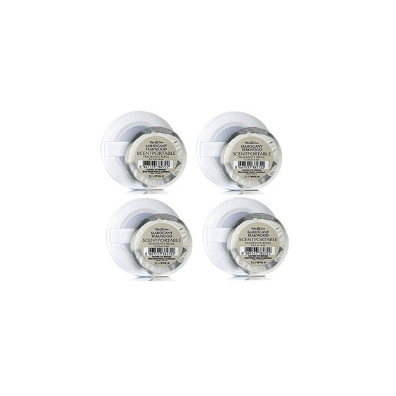 Bath & Body Works Mahogany Teakwood Scentportable Bundle of 4 Refill Discs