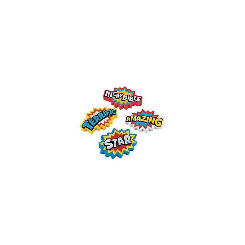 Superhero Erasers - 24 pcs