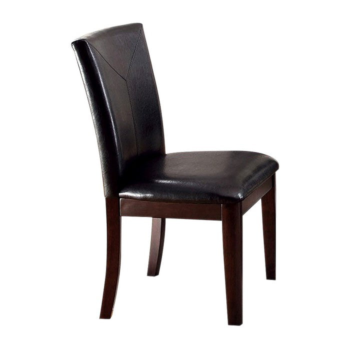 Atenna I Contemporary Side Chair Withdark Brown, Set Of 2