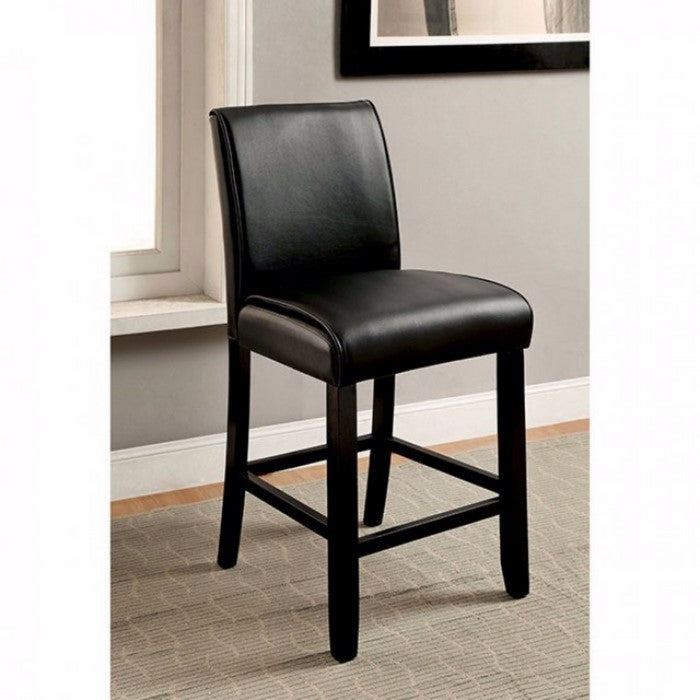 Grandstone II Counter Height Chair With Black Finish, Set Of 2