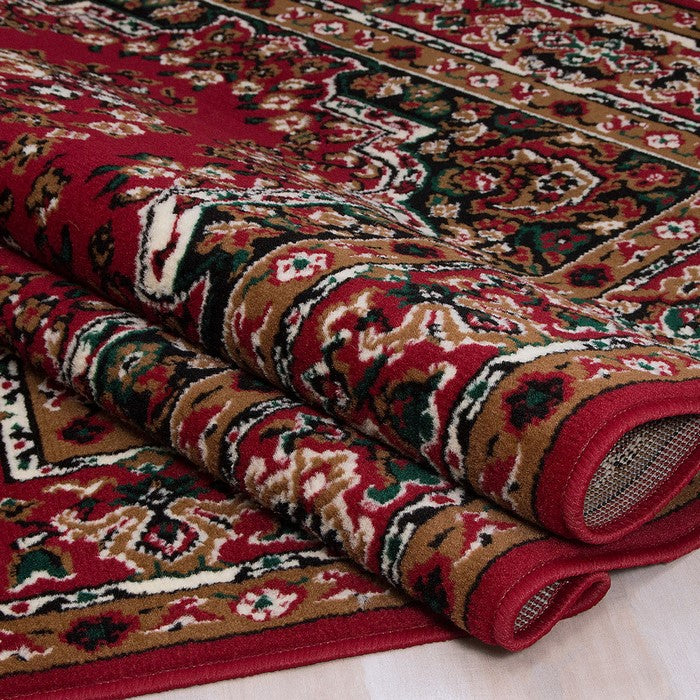 Shinta Contemporary Area Rug Red