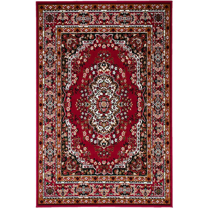 Shinta Contemporary Area Rug Red
