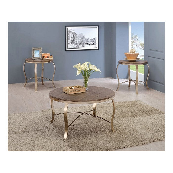 Wicklow Transitional 3 PIECE TABLE SET, CHAMPAGNE
