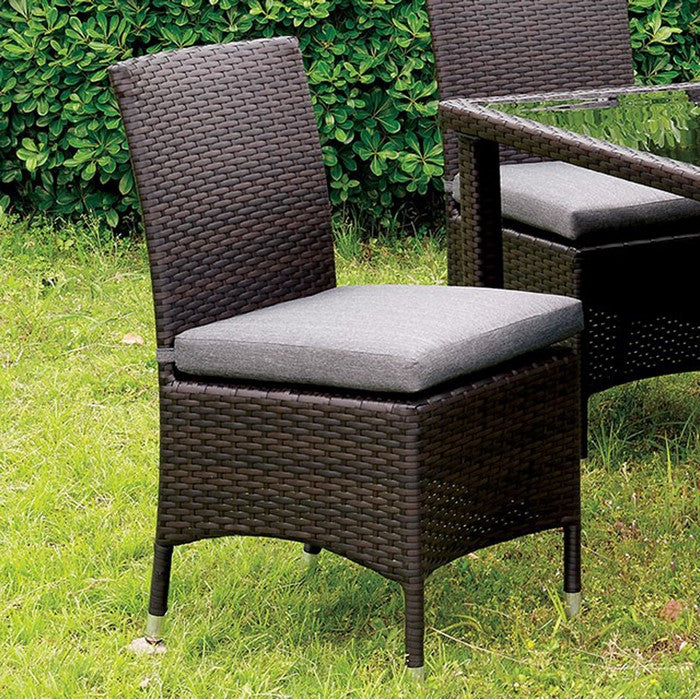Leodore Contemporary Side Chair, Gray, Set Of 2