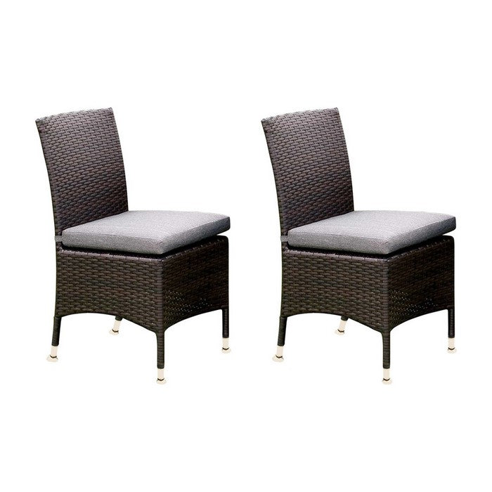 Leodore Contemporary Side Chair, Gray, Set Of 2