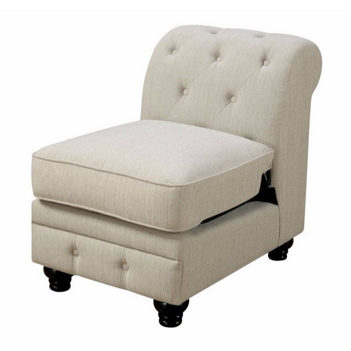 Stanford II Sofa Chair, Ivory Fabric