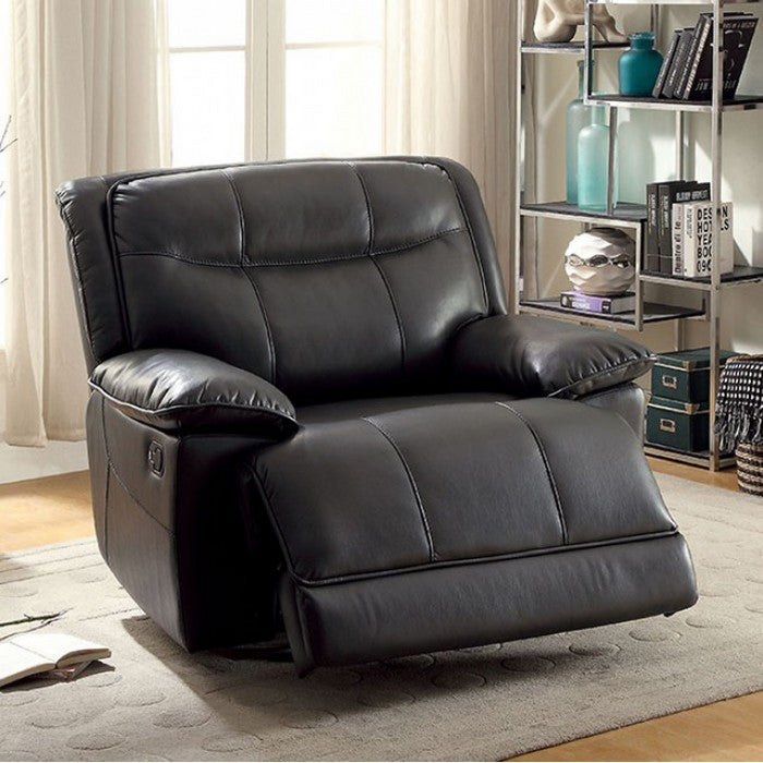 Danika Transitional Glider Recliner, Gray Finish
