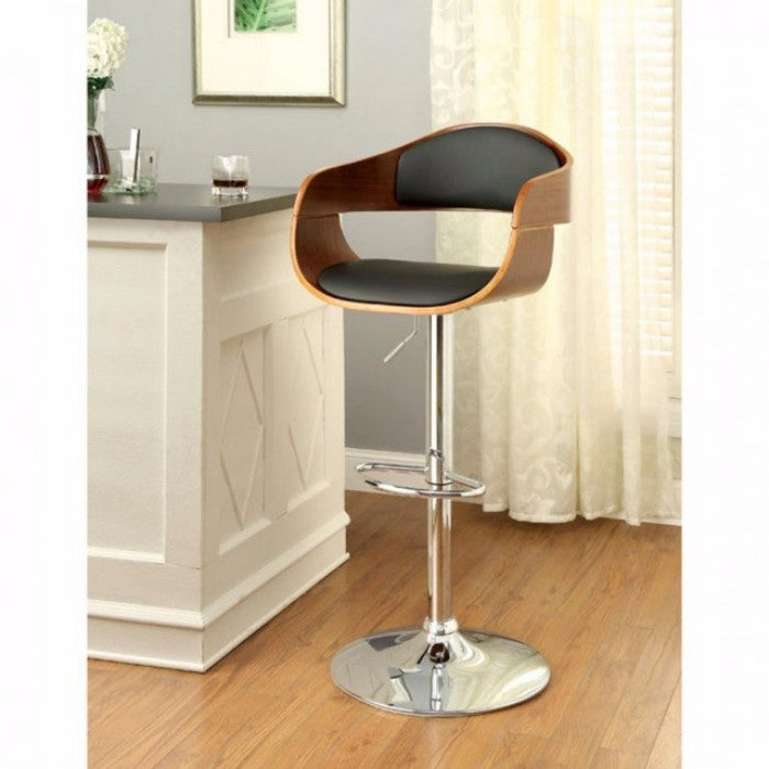 Boxil Contemporary Bar Chair With & Bent Wood