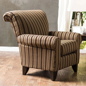 Arklow Contemporary Chair, Stripes Pattern