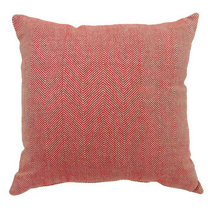 JILL Contemporary Big Pillow, Red Finish, Set of 2