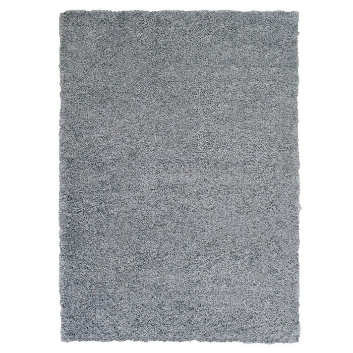 Zafirah Contemporary Area Rug, Solid Silver