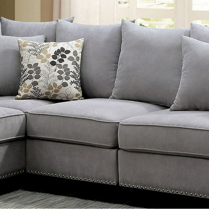 Skyler II Traditional Armless Chair, Gray Finish