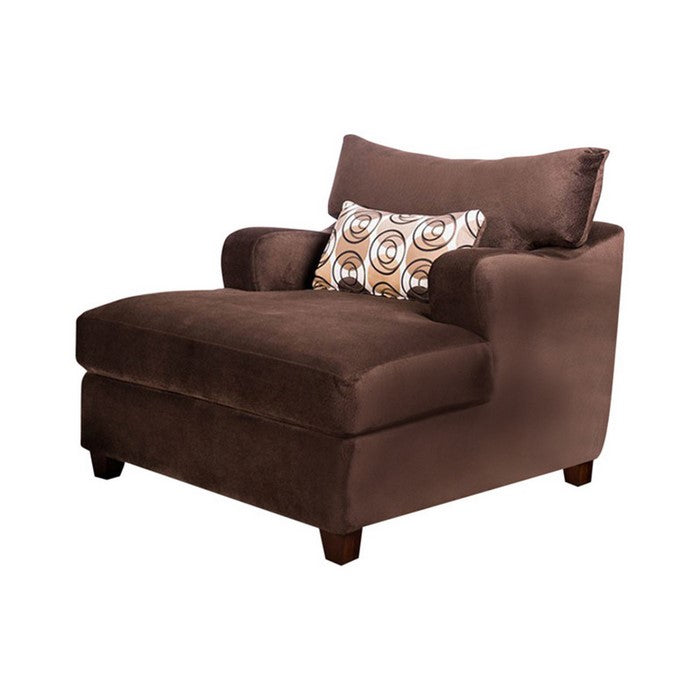 Wessington Transitional Chair & A Half, Chocolate
