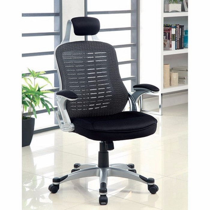 Cesta Contemporary Mesh Office Chair, Black Finish