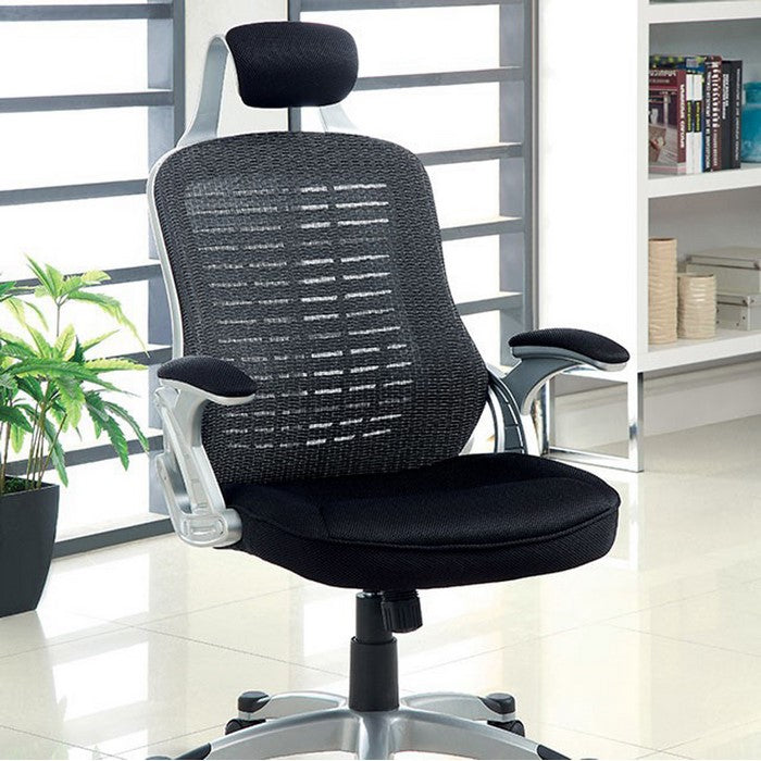 Cesta Contemporary Mesh Office Chair, Black Finish
