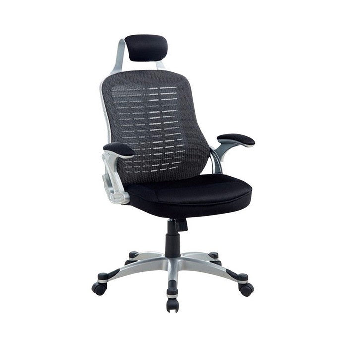 Cesta Contemporary Mesh Office Chair, Black Finish