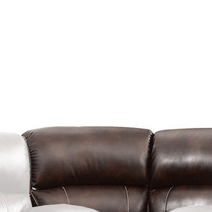 RUTH Transitional Corner Chair, Brown Color