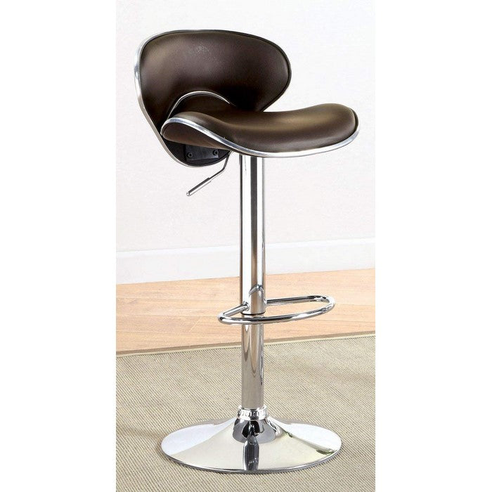 Kossi Contemporary Kossi Bar Stool, Dark Brown