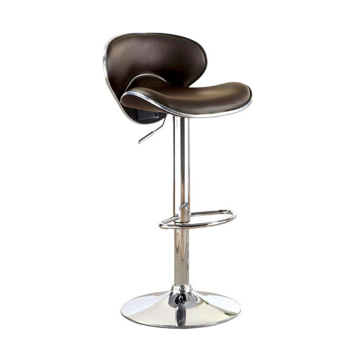 Kossi Contemporary Kossi Bar Stool, Dark Brown
