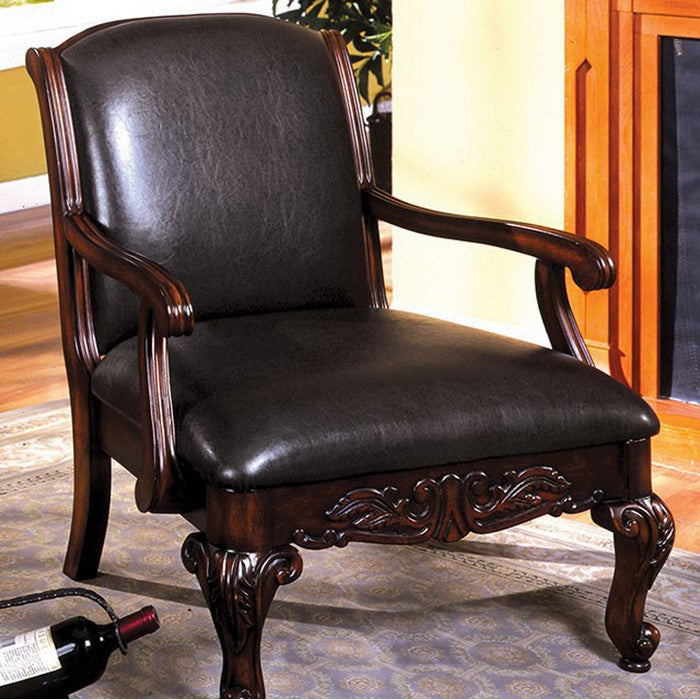 Sheffield Traditional Occasional Chair, Antique Dark Cherry