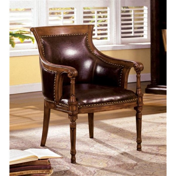 Kirklees Traditional Kirklees Accent Chair Bonded Leather