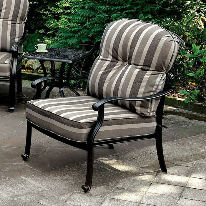 Fernanda Transitional Chair, Antique Black, Set Of 2