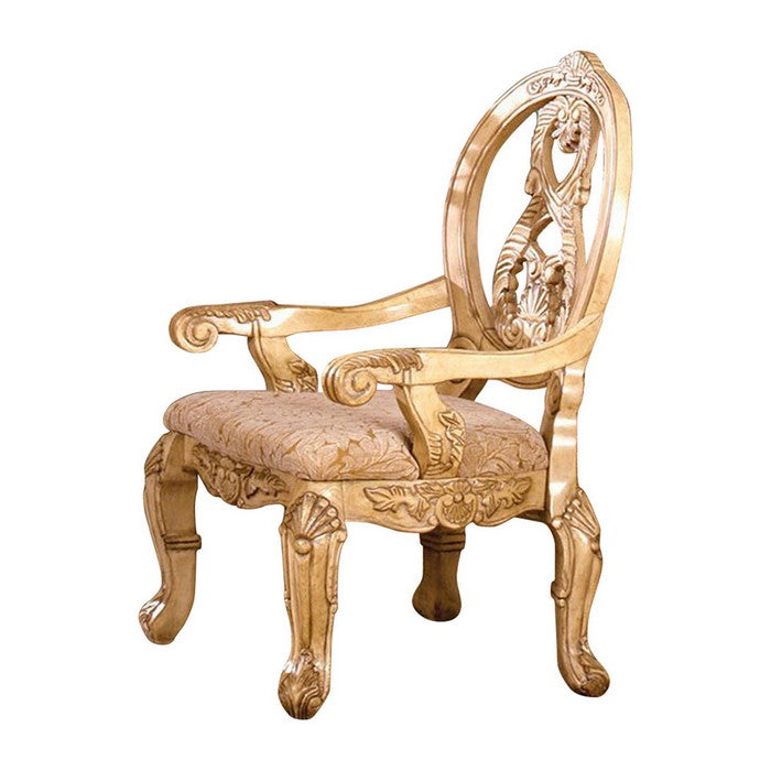 Tuscany Iii Traditional Arm Chair, Antique White, Set Of 2