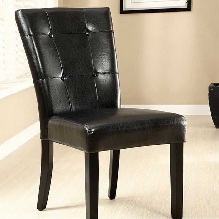 Marion I Contemporary Marion Side Chair, Expresso Finish, Set Of 2
