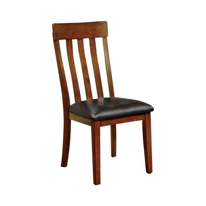 Foxville Transitional Side Chair, Cherry Finish, Set Of 2