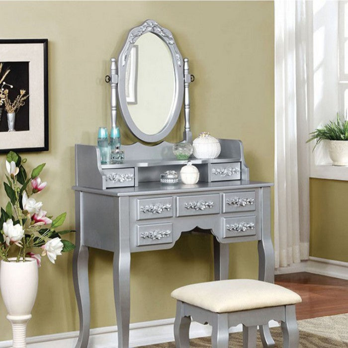 HARRIET Traditional Vanity, Silver