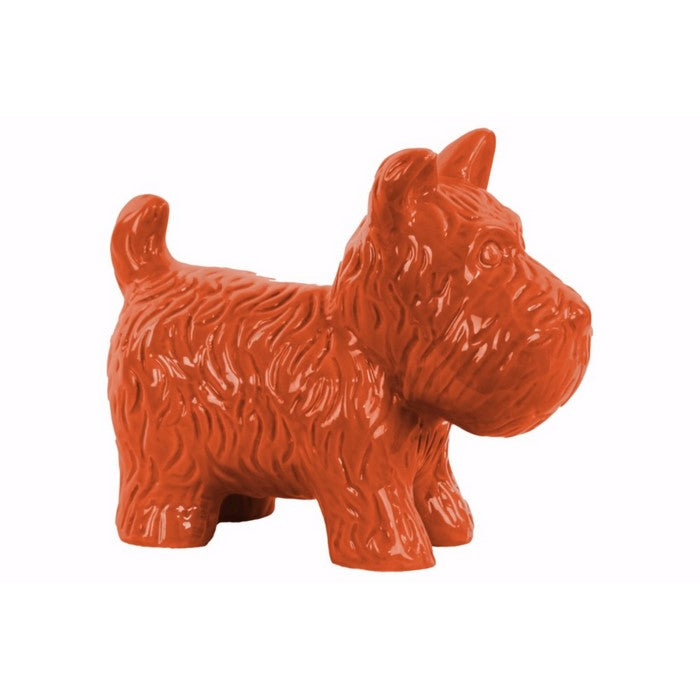 Standing Welsh Terrier Dog Figurine - Orange - Benzara
