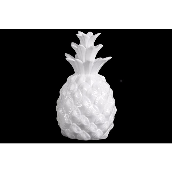 Exquisite Pineapple Figurine- White- Benzara
