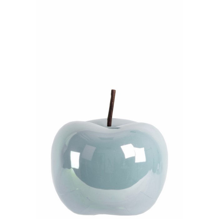 Amazingly Crafted Apple Figurine- Small- Blue- Benzara