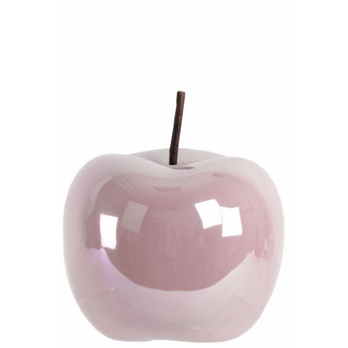 Ceramic Apple Figurine- Large- Pink- Benzara
