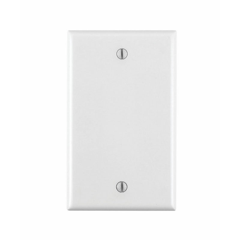 Leviton 001-88014-WHT Single Gang White Blank Box Mounted Plastic Wallplate