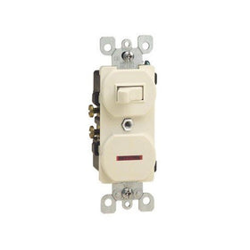 SWTCH SGL PL W/PLT 15AIV by LEVITON MfrPartNo C21-05226-001