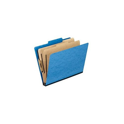 Pendaflex Moisture-Resistant Color Classification Folders, Letter Size, 2 Dividers, Light Blue, 2/5 Cut, 10/BX (1257LB)