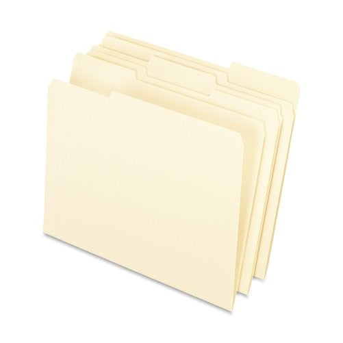 Pendaflex Interior File Folders, 1/3 Cut, Top Tab, Letter, Manila 100 Per Box, (4210 1/3)