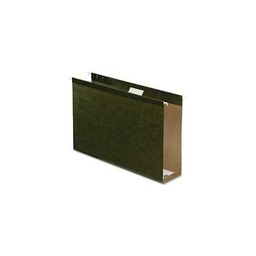 Pendaflex Extra Capacity Reinforced Hanging File Folders, 3", Legal Size, Standard Green, 1/5 Cut, 25 per Box (04153x3)