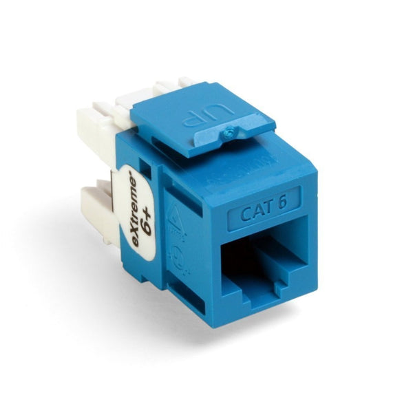 Leviton 61110-RL6 eXtreme 6 QuickPort Connector, CAT 6, Blue