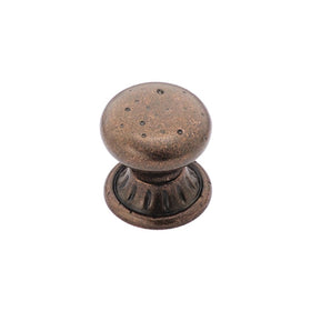 Amerock BP4485-RBZ Ambrosia Euro Stone Circle 1-1/4-Inch Diameter Knob, Rustic Bronze