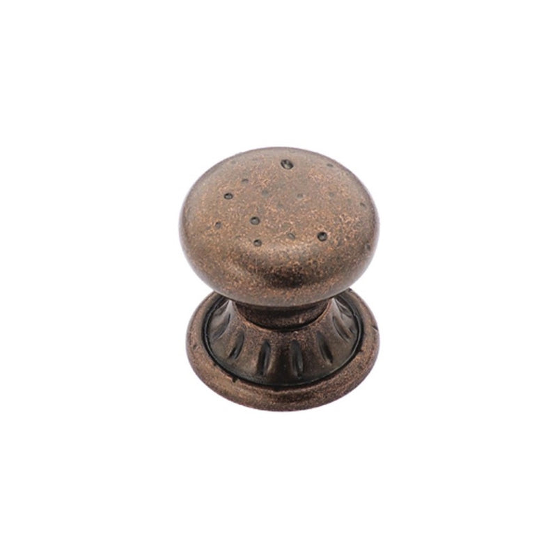 Amerock BP4485-RBZ Ambrosia Euro Stone Circle 1-1/4-Inch Diameter Knob, Rustic Bronze