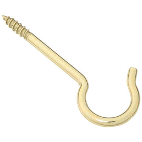 National Hardware N192-278 V2041 Ceiling Hooks in Solid Brass, 2 pack