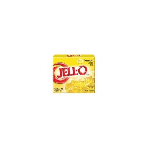 Jell-O Gelatin Dessert, Lemon, 3-Ounce Boxes (Pack of 24)