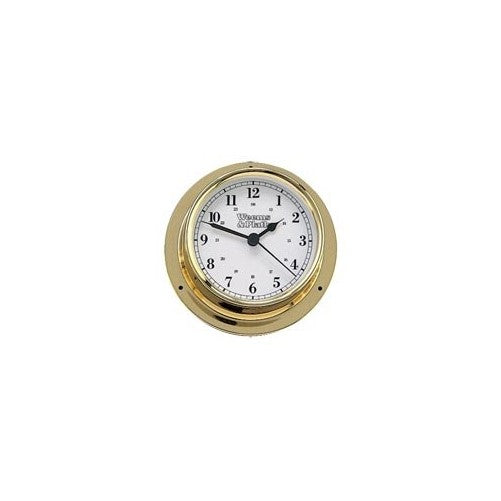 Weems & Plath Trident Quartz Brass Clock